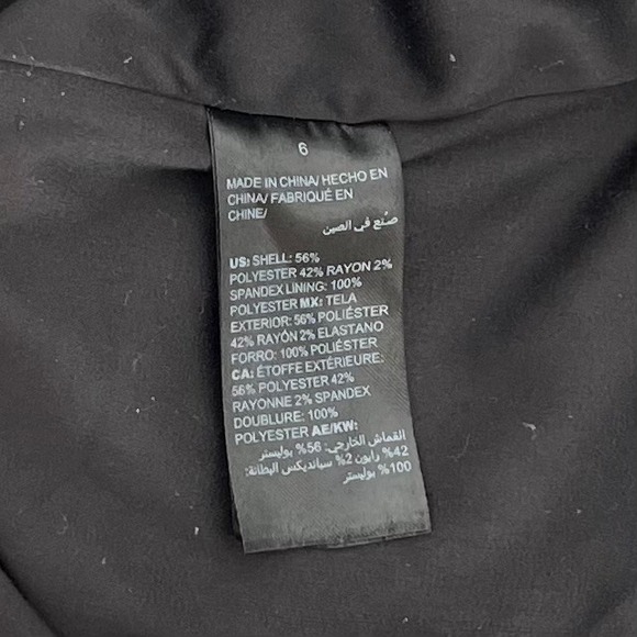 White House Black Market Womens Fit & Flare Cap Sleeve Dress Size 6 Black Plaid - Picture 8 of 12